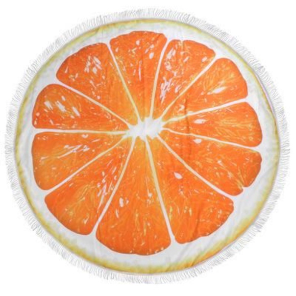 David and Young Other - Round Towel/blanket - Orange Slice - NWOT